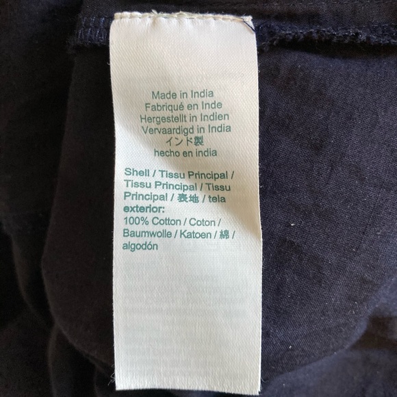 J. Crew Navy Puff Sleeve Wrap Dress - Picture 7 of 9